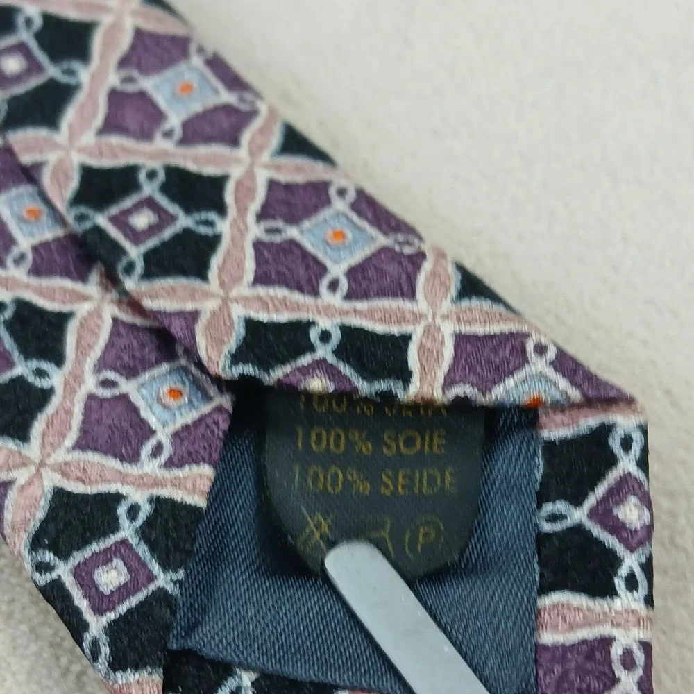 Farrentino Ferre 3.5x60 Mens Tie Silk‎ Textured Geometric